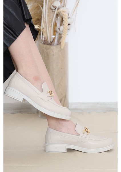 Loafer Ayakkabı Bej