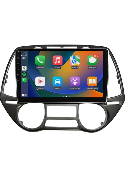 Hyundai I20 (2009-2012) Android 14 Multimedya Carplay 10 Inch 4 GB Ram / 64 GB Hafıza CRV-4284XD