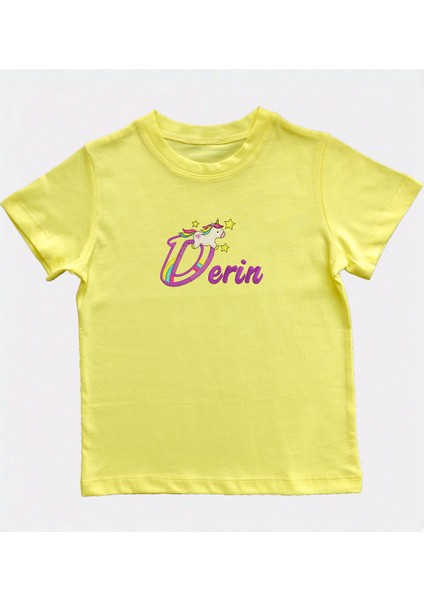 Kişiye Özel Isim Yazılabilir Nakışlı Çocuk Tshirt