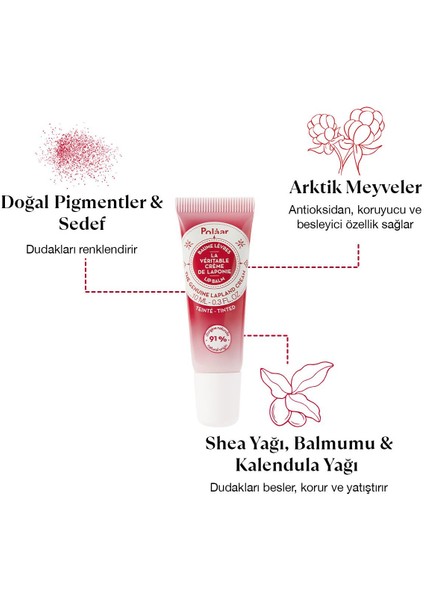 The Genuine Lapland Tinted Lip Balm - Dudakları Besleyen Renkli Nemlendirici -10 ml