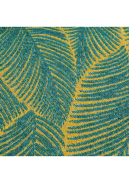 Soft Çiçek Desenli Koltuk Örtüsü - Mavi / Sarı - 130X170 cm