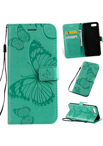 Oppo A1K Için Flip Case/c2 Darbeye Kapak Pu Deri Manyetik Kapak Çevirin (Yurt Dışından)