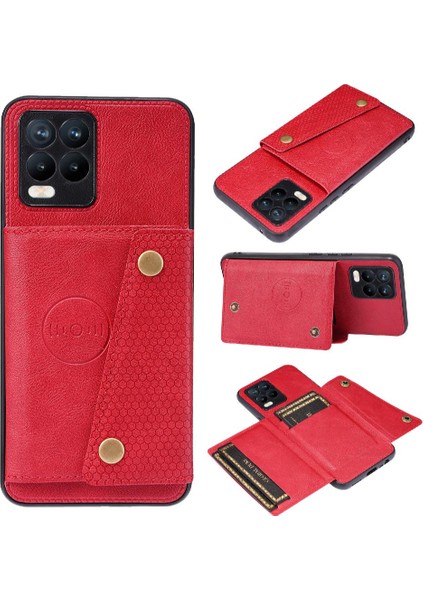 Cüzdan Durumda Realme 8 4g/realme 8 Pro Buit Demir Cüzdan Durumda Kart (Yurt Dışından)