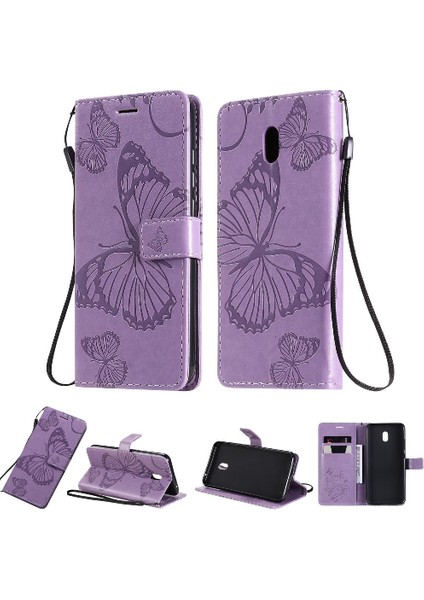 Xiaomi Redmi 8A Darbeye Kapak Flip Case Kickstand Pu Deri (Yurt Dışından)