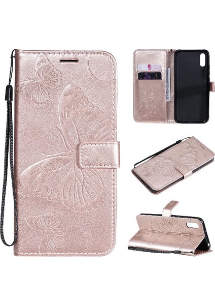 Xiaomi Redmi 9A Için Flip Case Pu Deri Manyetik Kapak Darbeye Kapak (Yurt Dışından)