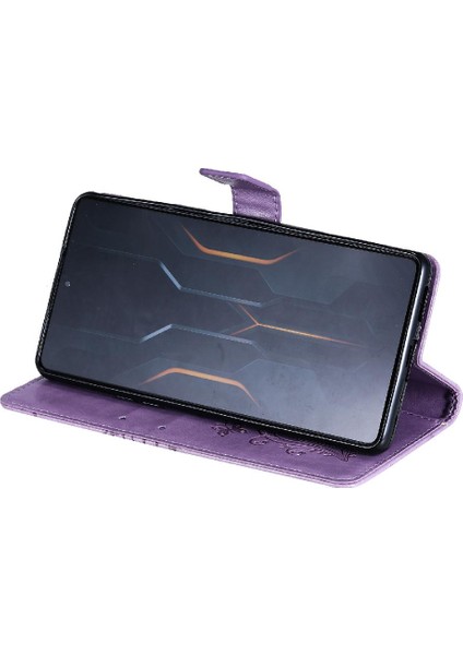 Kart Yuvası Standı ile Xiaomi Poco F3 Gt Için Flip Case Darbeye Kapak Pu (Yurt Dışından) fırsatları