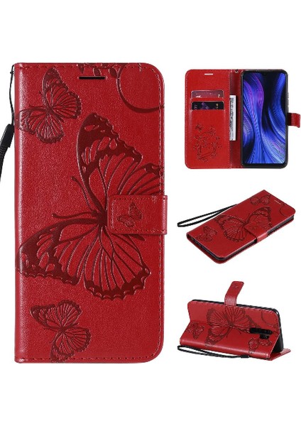 Kart Yuvası ile Xiaomi Redmi 9 Pu Deri Flip Kickstand Için Flip Case (Yurt Dışından)