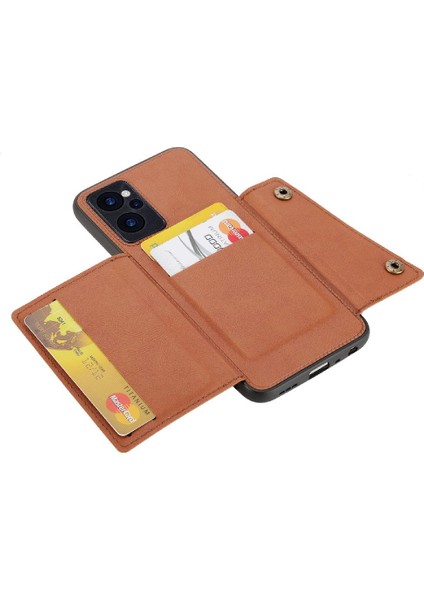 Realme Narzo 50A Başbakan Darbeye Koruyucu Kickstand Için Cüzdan Durumda (Yurt Dışından)