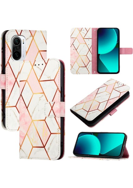 Xiaomi Poco F3 Pu Deri Cüzdan Mermer Desen Kickstand Için Kılıf (Yurt Dışından) indirimleri