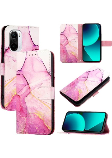 Xiaomi Poco F3 Pu Deri Cüzdan Mermer Desen Kickstand Için Kılıf (Yurt Dışından) indirimleri