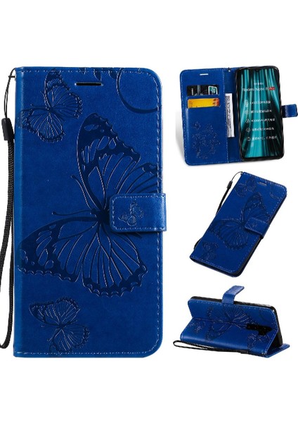 Kart Yuvası Standı Flip Kickstand ile Xiaomi Redmi Not 8 Pro Için Flip Case (Yurt Dışından)