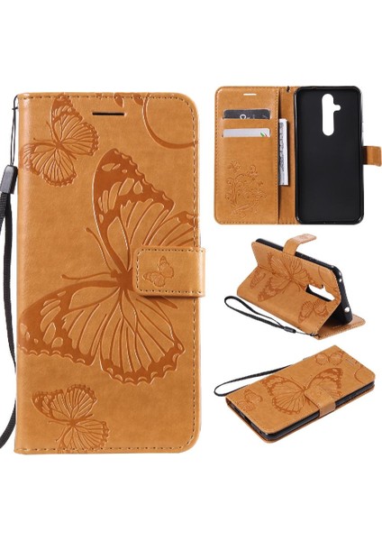 Kart Yuvası Standı Manyetik Kapak ile Nokia X71 Için Flip Case Darbeye Pu (Yurt Dışından)