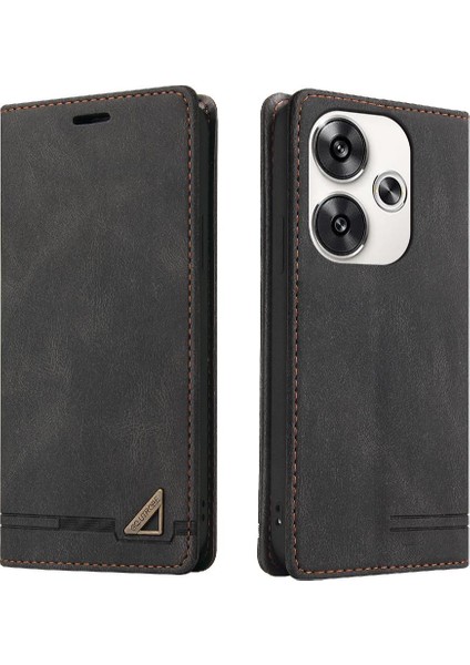 Xiaomi Poco F6 Iki Kart Yuvaları Kickstand Premium Deri Için Flip Case (Yurt Dışından)