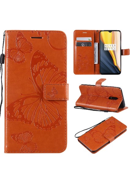 Oneplus 6t Için Flip Case Pu Deri Darbeye Kapak ile Kickstand Çevirin (Yurt Dışından)