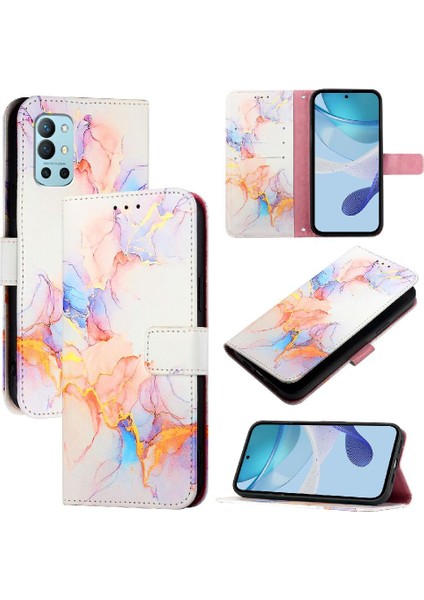 Oneplus 8t Pu Deri Mermer Desen Cüzdan Kickstand Için Kılıf (Yurt Dışından) indirimleri