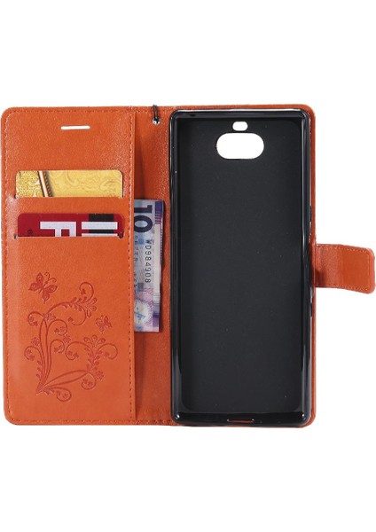 Kart Yuvası Standı Pu ile Sony Xperia Xa3 Darbeye Kapak Için Flip Case (Yurt Dışından) fiyatları