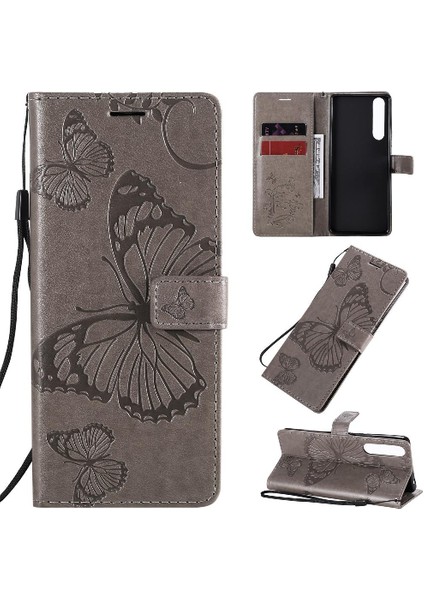 Sony Xperia 1 Ii Darbeye Kapak Flip Case Kickstand Pu Deri (Yurt Dışından)