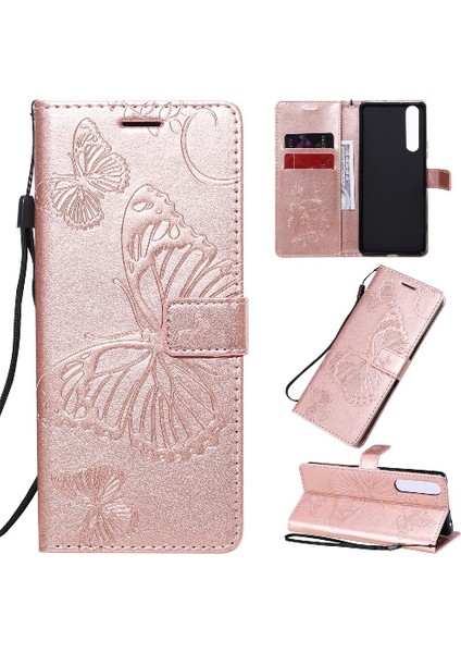 Sony Xperia 1 Ii Darbeye Kapak Flip Case Kickstand Pu Deri (Yurt Dışından)
