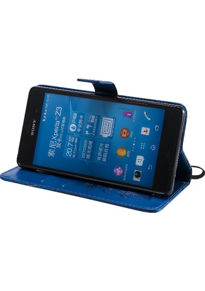 Sony Xperia Z3 Için Flip Case Kart Yuvası Standı ile Manyetik Kapak Pu Flip (Yurt Dışından) fiyatları