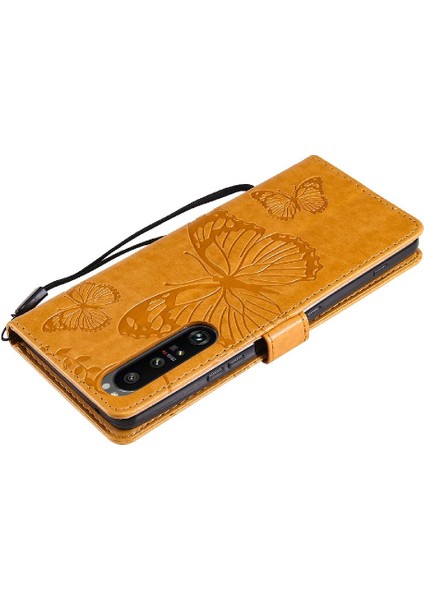 Kart Yuvası Standı ile Sony Xperia 1 Iii Için Flip Case Pu Deri Manyetik (Yurt Dışından) indirimleri