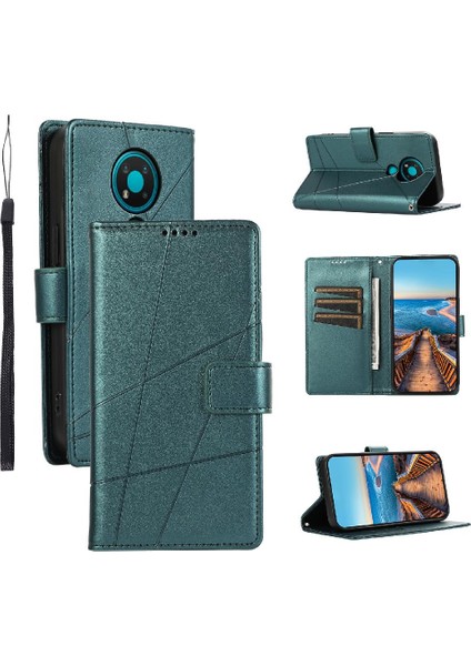 Nokia 3.4 Kickstand Darbeye Üç Kart Yuvaları Şok Için Flip Case (Yurt Dışından)