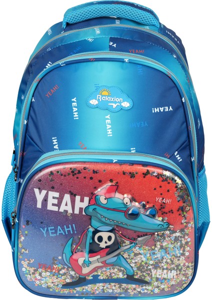 Kabartmalı Timsah Figürlü Pullu 3'Lü İlkokul Çantası Beslenme Kalemlik Seti 1370 fiyatları