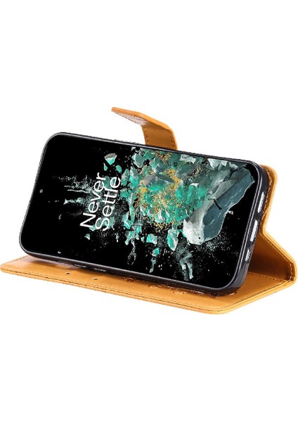 Oneplus 10T Için Flip Case Darbeye Kapak Kart Yuvası Standı ile Pu Deri (Yurt Dışından) modelleri