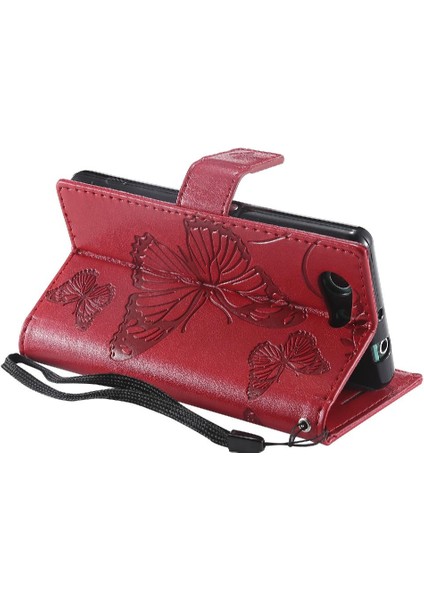 Sony Xperia Z3 Mini Pu Deri Darbeye Kapak Için Flip Case Manyetik (Yurt Dışından) modelleri