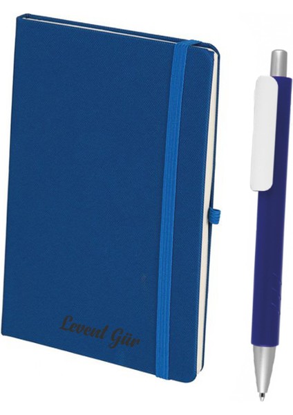 Isme Kişiye Özel Termo Lastikli Mini Not Defteri Kalem Seti 9X14