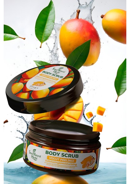 Nemlendirici Besleyici Arındırıcı Vücut Peelingi Mango Aromalı 300 gr