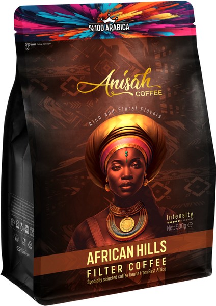 African Hills Filtre Kahve | 500 gr | Arabica Doğu Afrika Blendi | Orta Kavrum (Medium Roast)