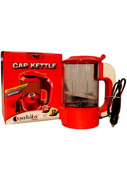 12V Otomatik Araç Oto Kettle Su Isıtıcısı Çakmaklık Fişli (K0)