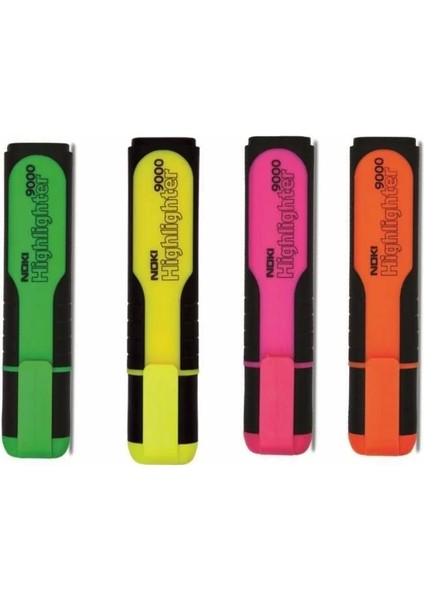 Fosforlu Kalem Sarı Yeşil Turuncu Pembe 4 Lü Paket