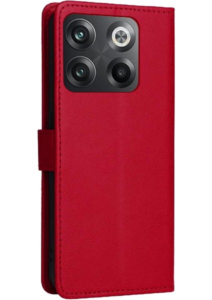Oneplus 10T Iş Cüzdan Telefon Kılıfı Için Flip Case Klasik Düz Renk (Yurt Dışından)