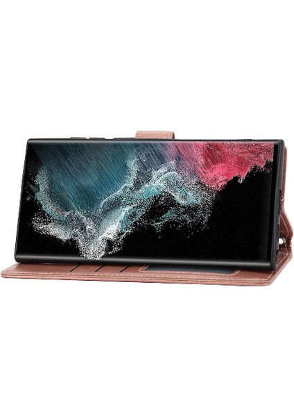Samsung Galaxy S23 Ultra Pu Deri Kayış Kart Tutucu Için Flip Case (Yurt Dışından) indirimleri