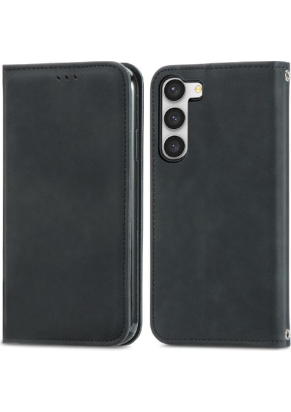 Samsung Galaxy S23 Artı Cüzdan Deri Kılıf Kapak Çevirin (Yurt Dışından)