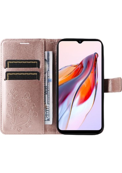 Kart ile Xiaomi Redmi 12C Manyetik Kapak Darbeye Kapak Için Flip Case (Yurt Dışından) modelleri