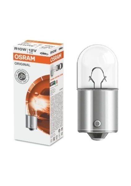 (Yeni Ürün!!!)Standart Ampul- Stop/sinyal/park/gösterge Ampulü; 12V/R10W (5008) (Duy BA15S) (Osram)