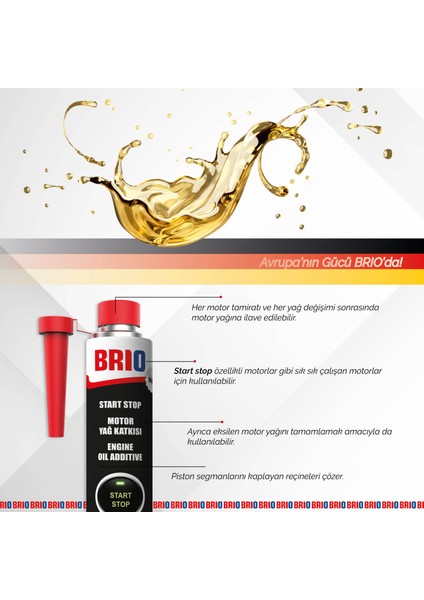 Start Stop Motor Yağ Katkısı 300 Ml
