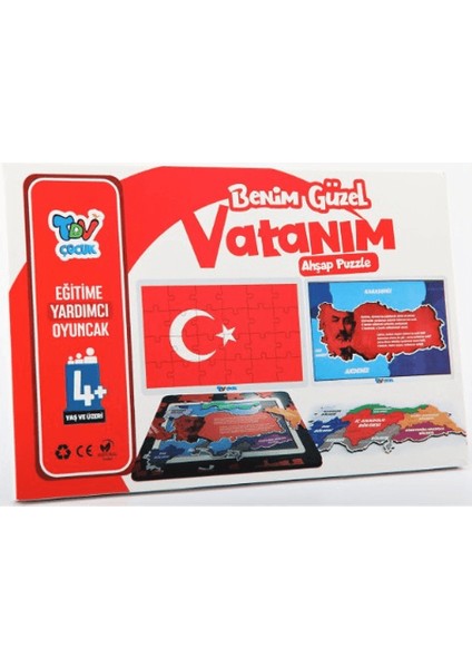 Benim Güzel Vatanım Ahşap Puzzle