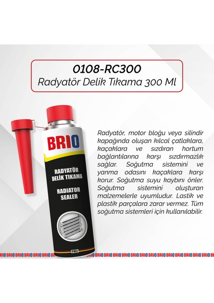 Radyatör Delik Tıkama 300 Ml