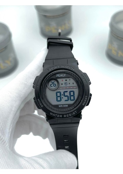 Su Geçirmez Kol Saati Dijital 8212 Model Siyah +4 Renk Kronometre-Alarmlı 5ATM fiyatları