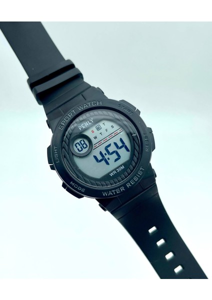 Su Geçirmez Kol Saati Dijital 8212 Model Siyah +4 Renk Kronometre-Alarmlı 5ATM indirimleri