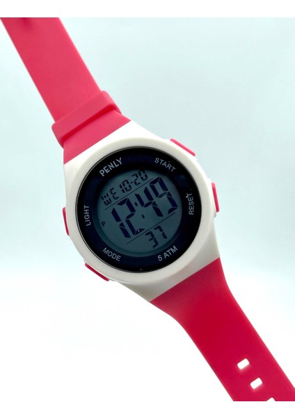 348 Model Kırmızı +4 Renk Kronometre-Alarmlı 5ATM Su Geçirmez Dijital Çocuk Kol Saati fırsatları