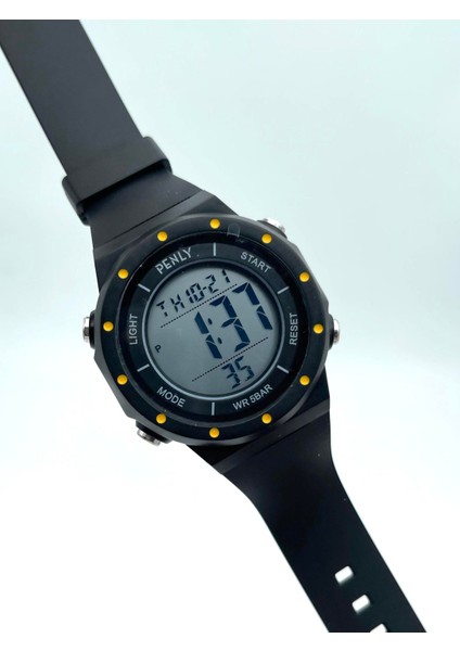 Dijital Kol Saati 356 Model Siyah Sarı +4 Renk Kronometre-Alarmlı 5ATM Su Geçirmez indirimleri