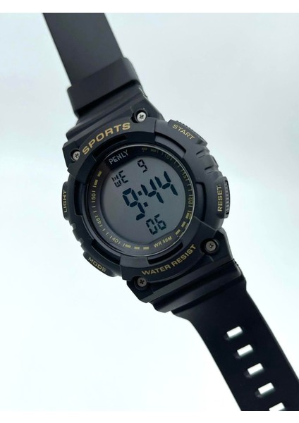 Dijital 349 Model Siyah Sarı +4 Renk Kronometre-Alarmlı 5ATM Su Geçirmez Kol Saati modelleri