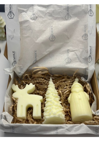 Üçlü Hediyelik Mum Seti