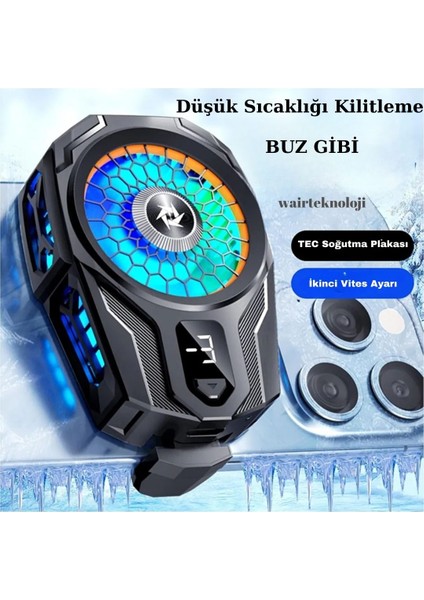 Sl-16 Pubg Derece Göstergeli Radyatörlü Aliminyum Manyetik Hızlı Soğutma Özellikli Telefon Soğutucu fiyatları