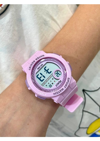 Dijital 8212 Model Pembe +4 Renk Kronometre-Alarmlı 5ATM Su Geçirmez Kol Saati fiyatları