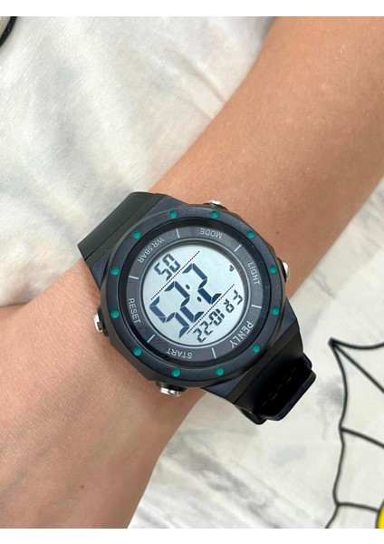 Dijital 356 Model Siyah Yeşil +4 Renk Kronometre-Alarmlı 5ATM Su Geçirmez Kol Saati fiyatları